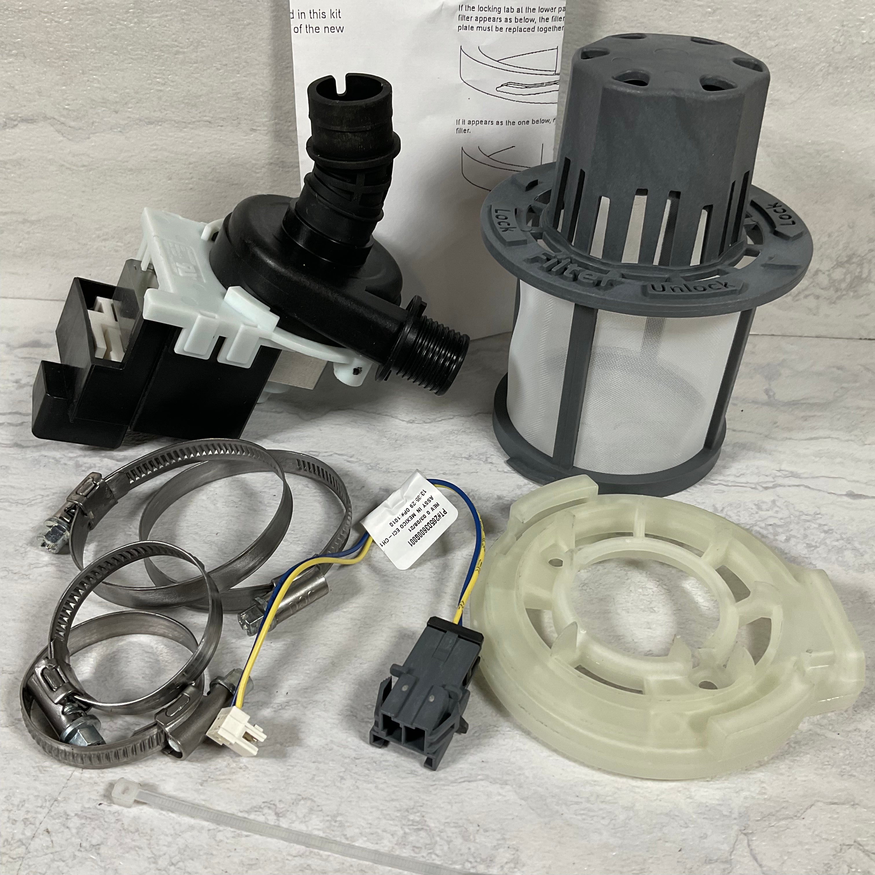 GE WD19X25180 Dishwasher Drain Pump Kit (7010918531255)